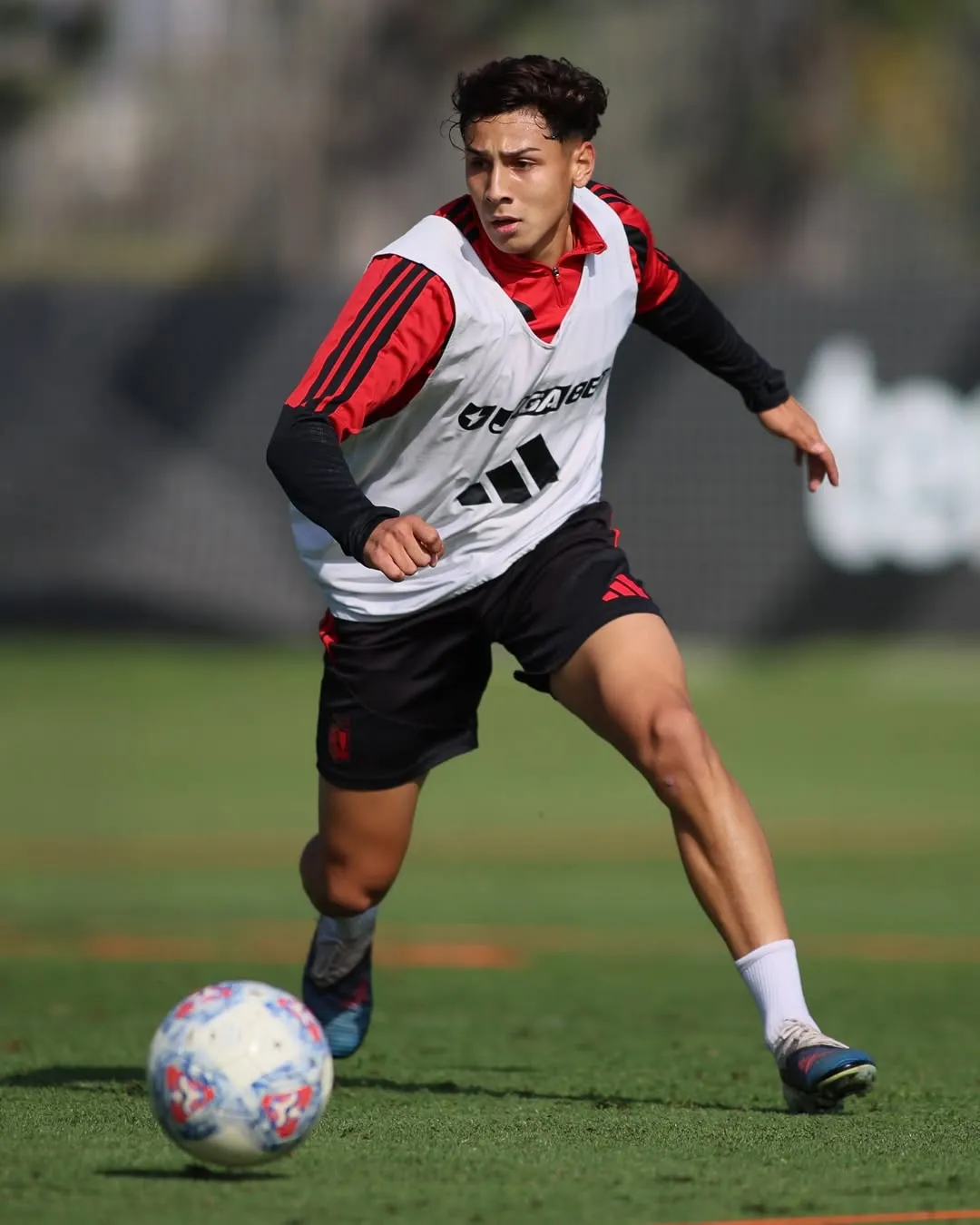 Franco Garrido, delantero de la Sub 20, estuvo en la práctica de este miércoles | Colo Colo