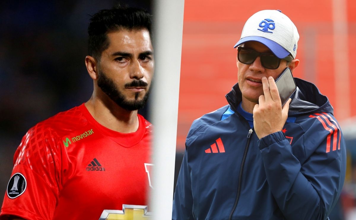 La celebración de Johnny Herrera por la partida de Michael Clark de Universidad de Chile