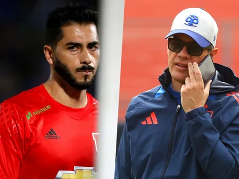 El festejo de Johnny Herrera por adiós de Michael Clark en U. de Chile