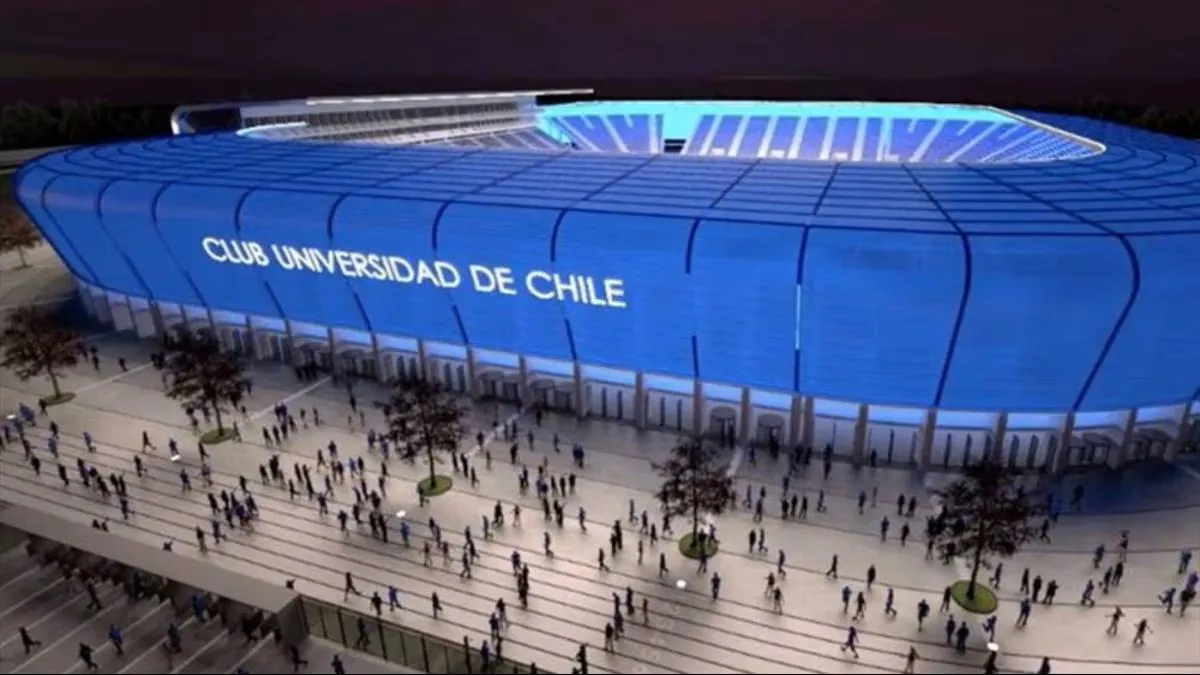Una de las tantas maquetas que ha rondado el sueño azul del estadio propio de U. de Chile.
