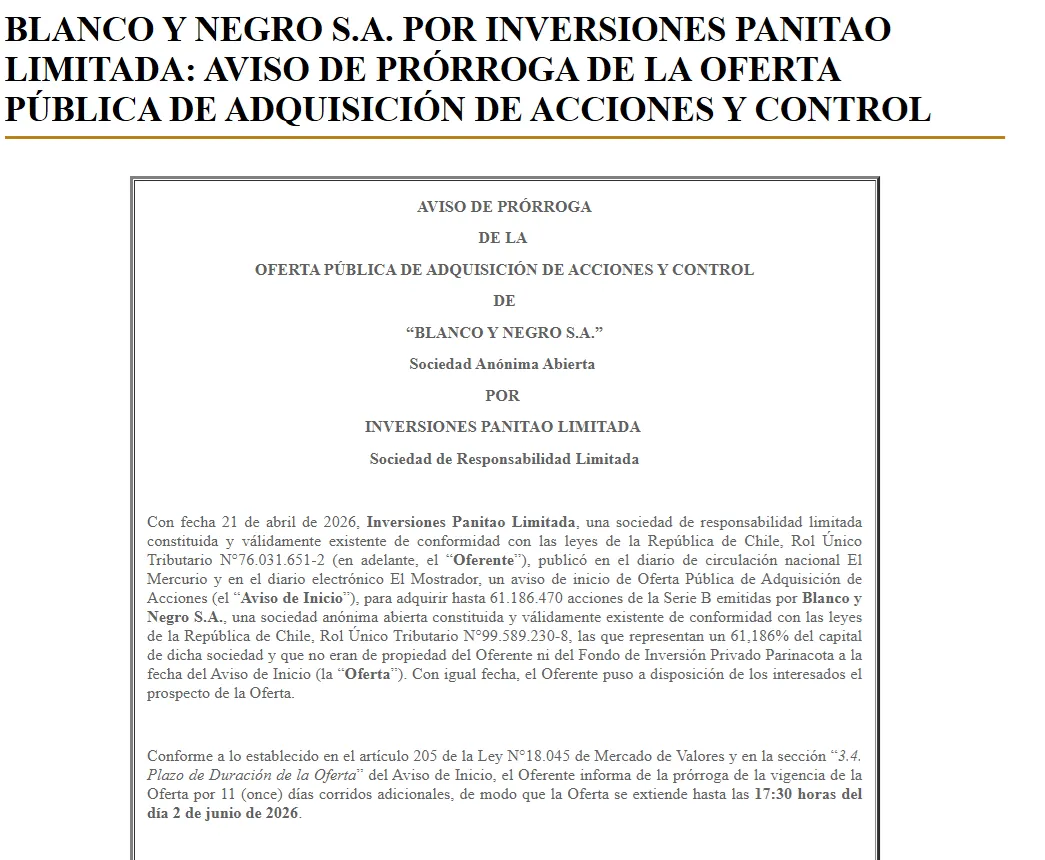 Captura El Mostrador.