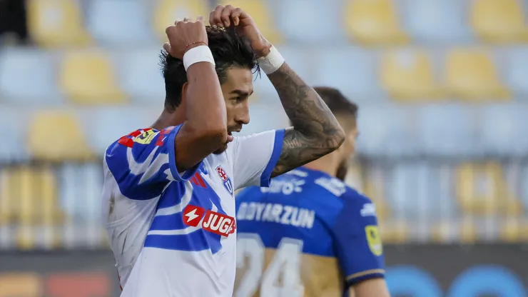 Juan Martín Lucero no suma goles con U de Chile.