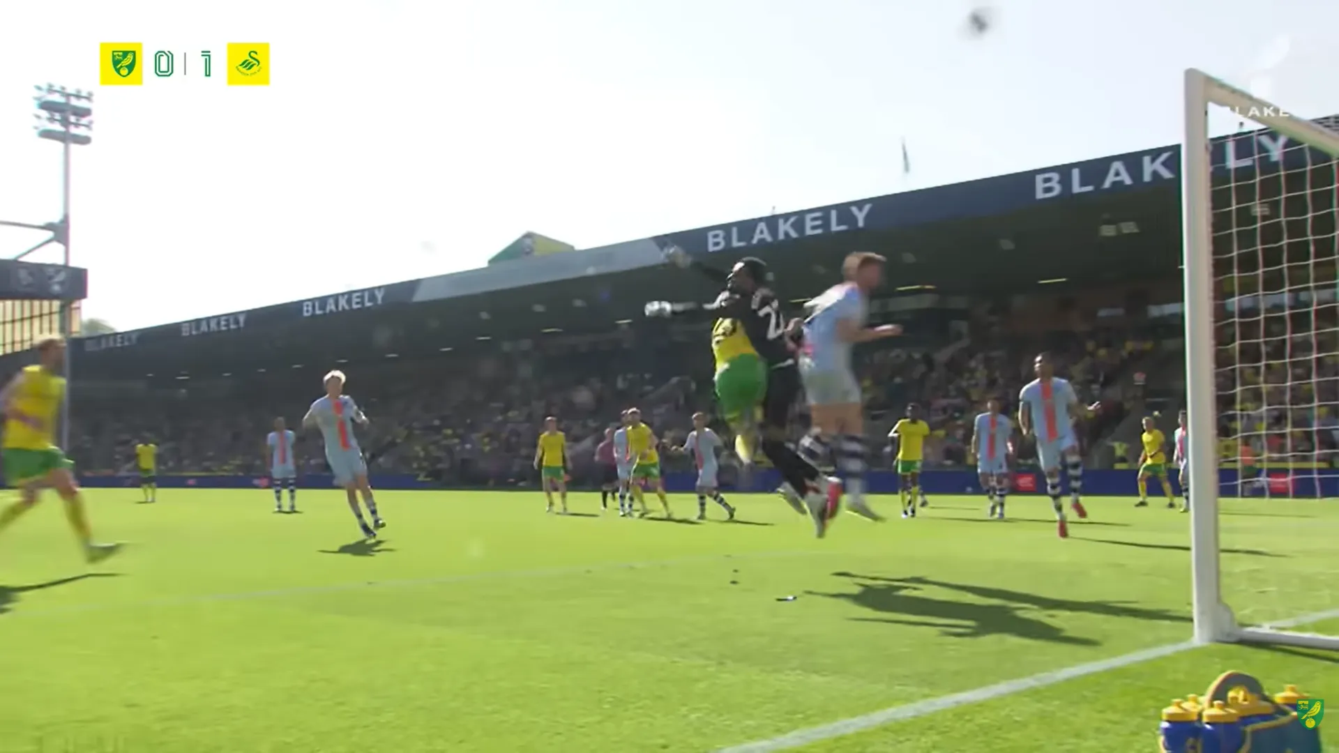La errónea salida de Vigouroux. (Captura).