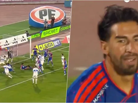 Lucero anota su primer gol en la U: abrió la cuenta en el clásico