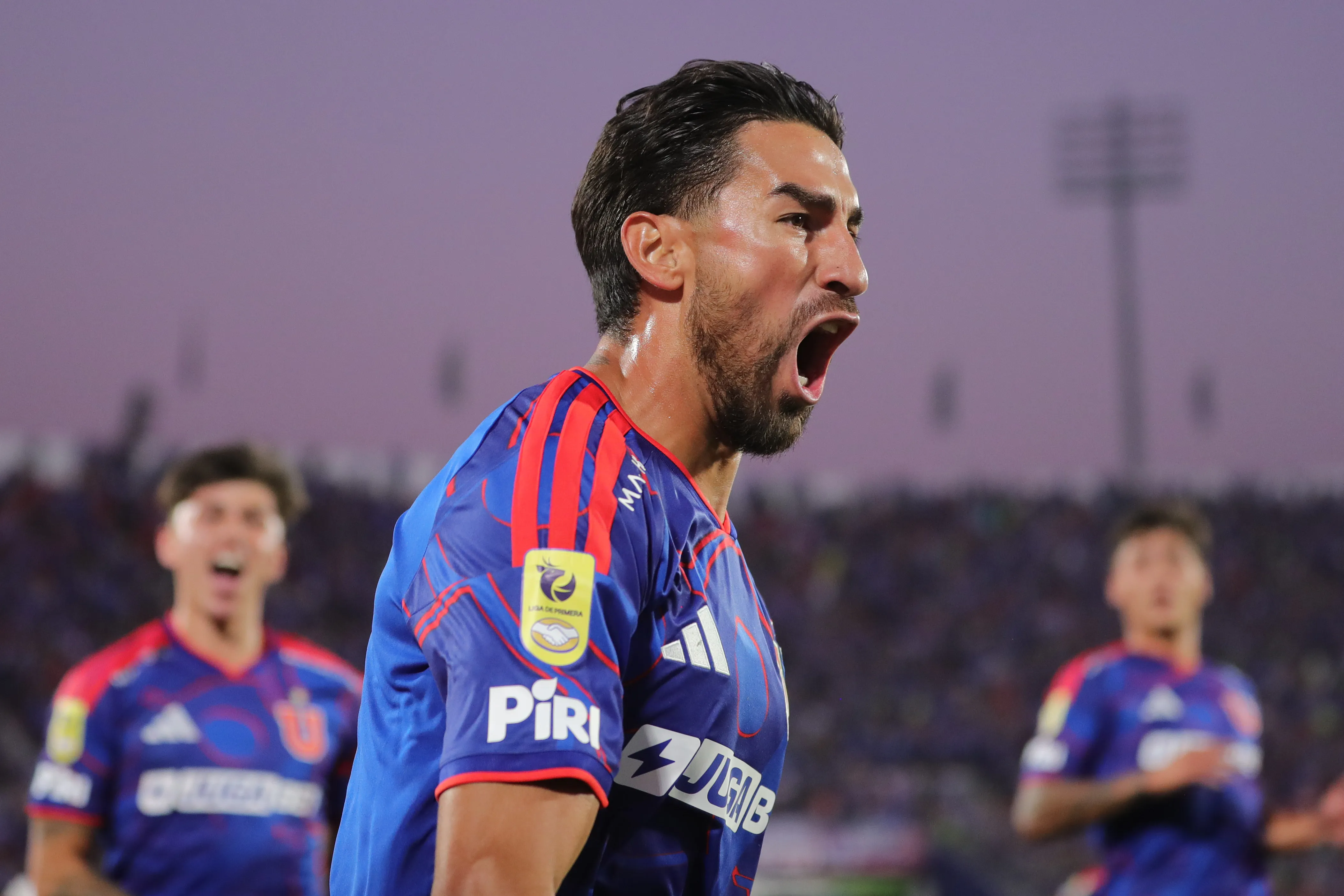 Así gritó el Gato Lucero su gol ante la Católica. (Felipe Zanca/Photosport).