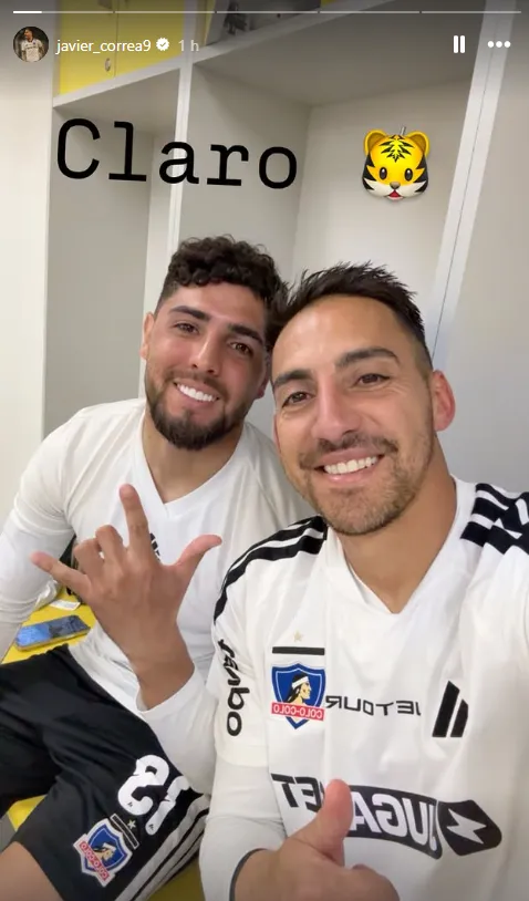 Javier Correa y Maximiliano Romero celebraron su vuelta a los goles en Colo Colo. Foto: Instagram.