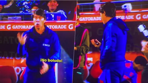 Garnero estuvo muy inquieto en la banca de la UC