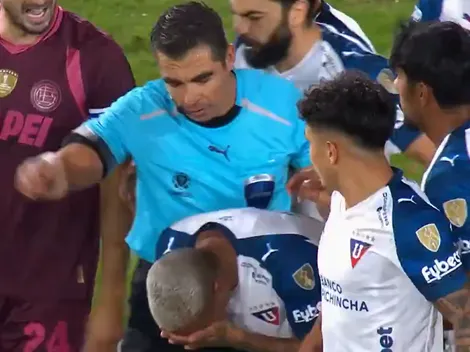 Brasileño pintamonos acusa agresión de árbitro chileno en la Libertadores