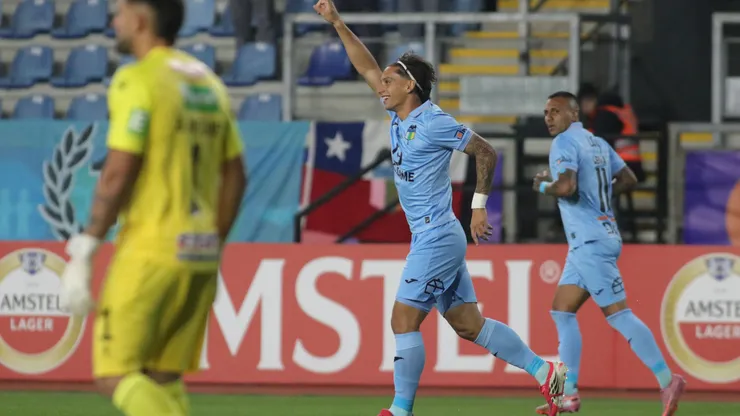 Sarrafiore desató un gran grito de gol en El Teniente. (Jorge Loyola/Photosport).