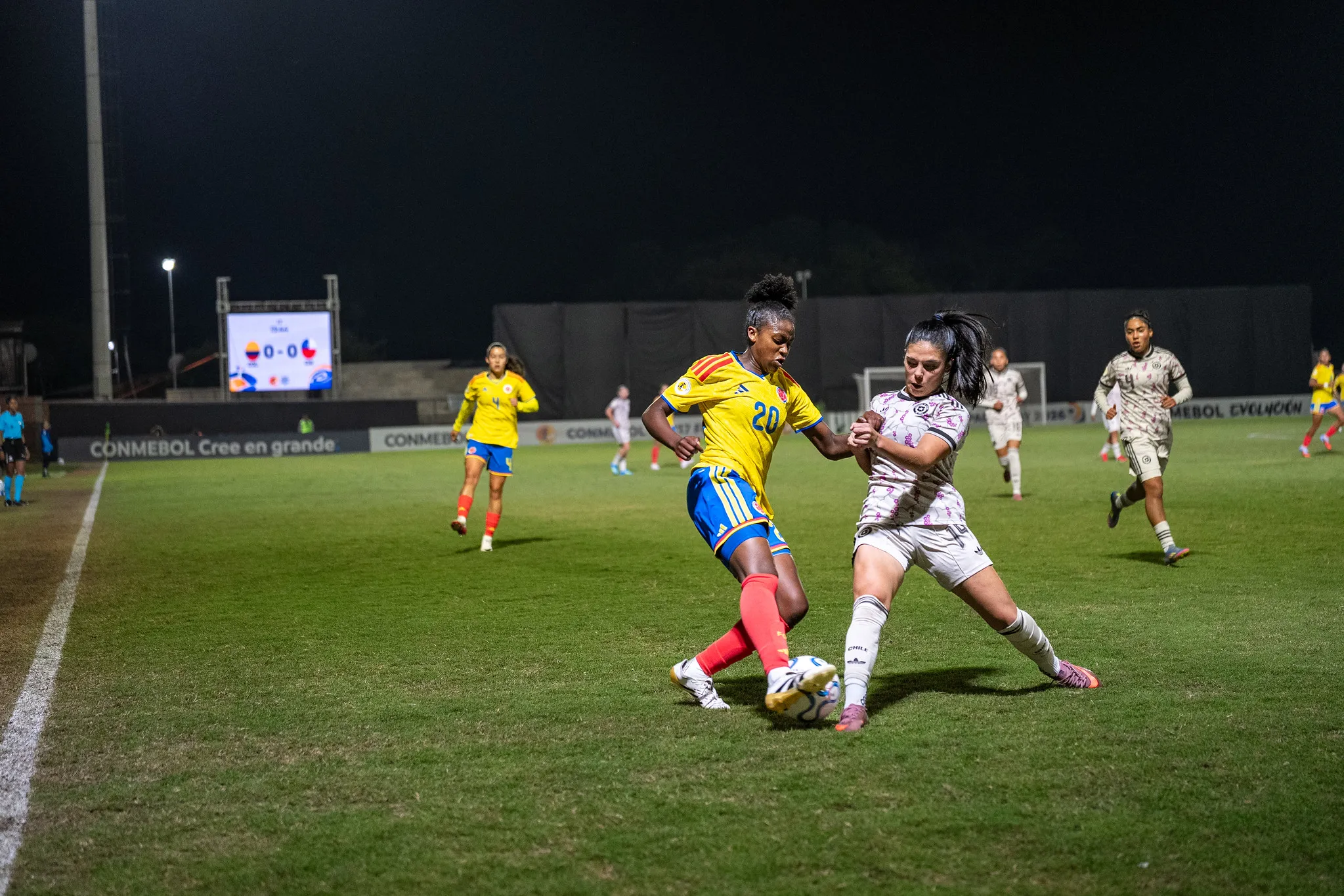La Roja sub-17 igualó ante Colombia y sigue firme en el Sudamericano Femenino. (Foto: Conmebol)