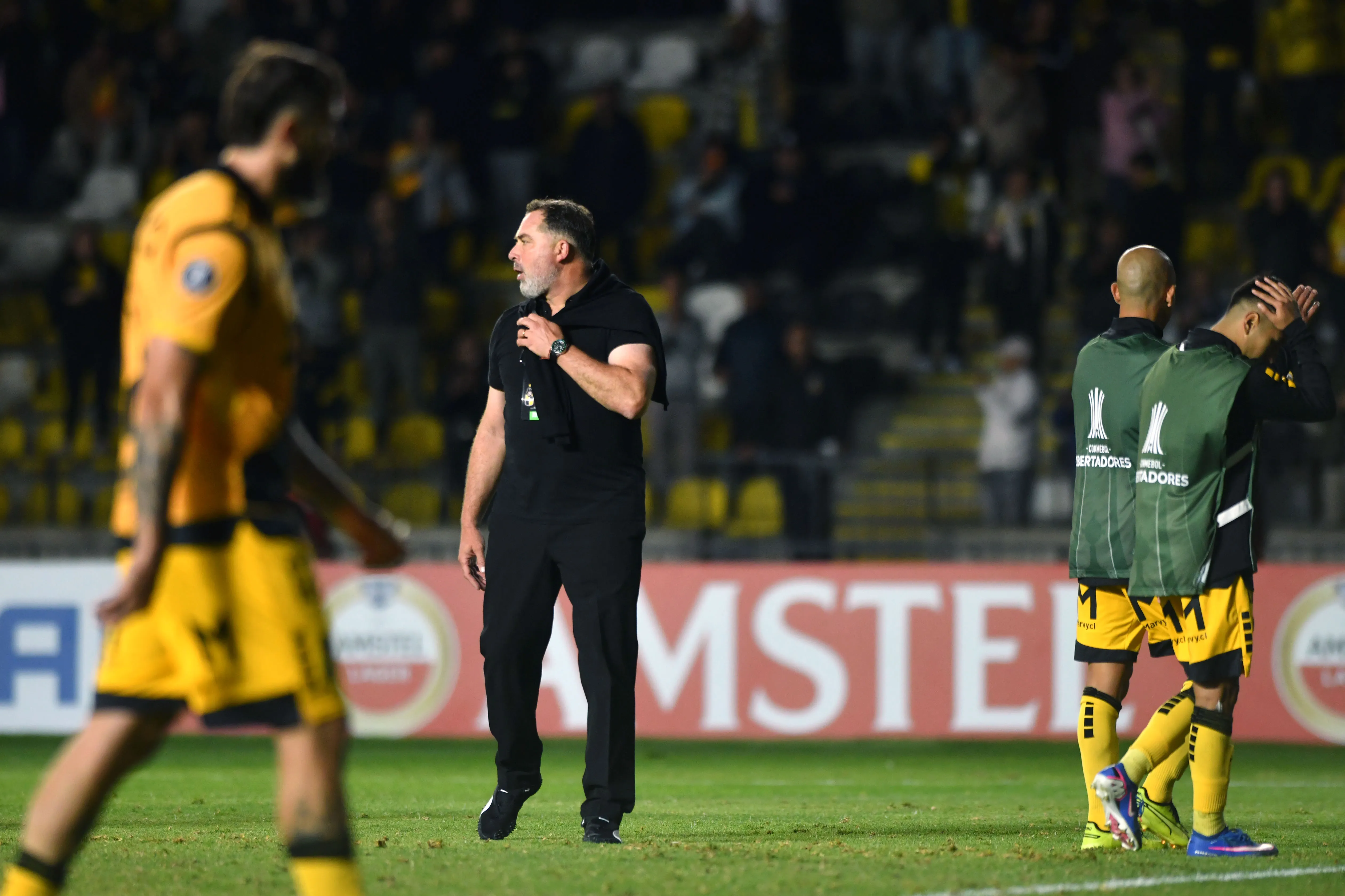 Hernán Caputto no escondió su amargura por lo ocurrido con Coquimbo Unido en Copa Libertadores. Foto: Photosport.