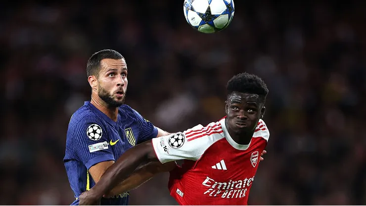 Arsenal y Atlético de Madrid se enfrentan por Champions League.