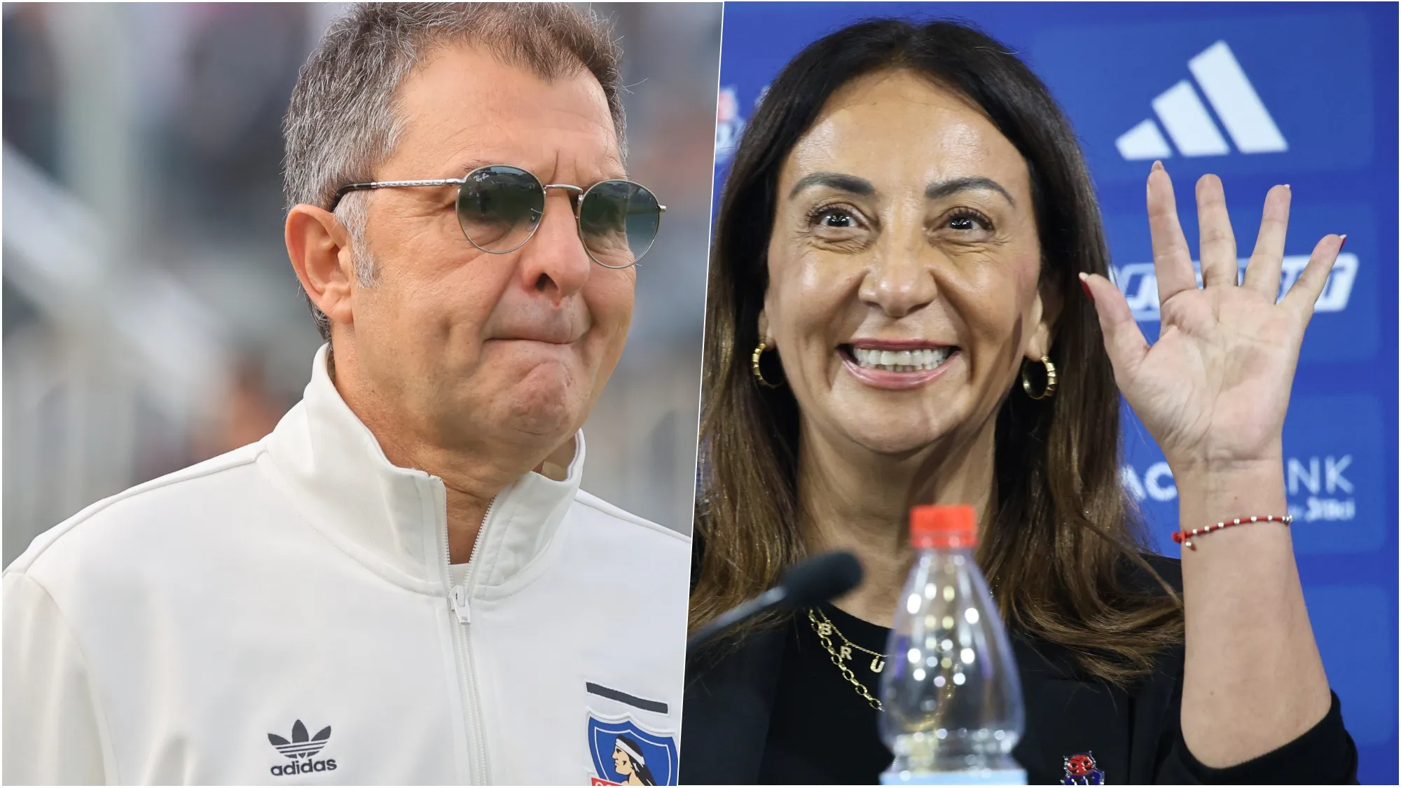 Aníbal Mosa conversó con Cecilia Pérez luego de asumir en la U y espera que colabore con Colo Colo para que vuelvan los hinchas visitantes al Superclásico. Foto: Photosport.