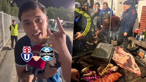 Hasta con asado recibieron a la hinchada tricolor