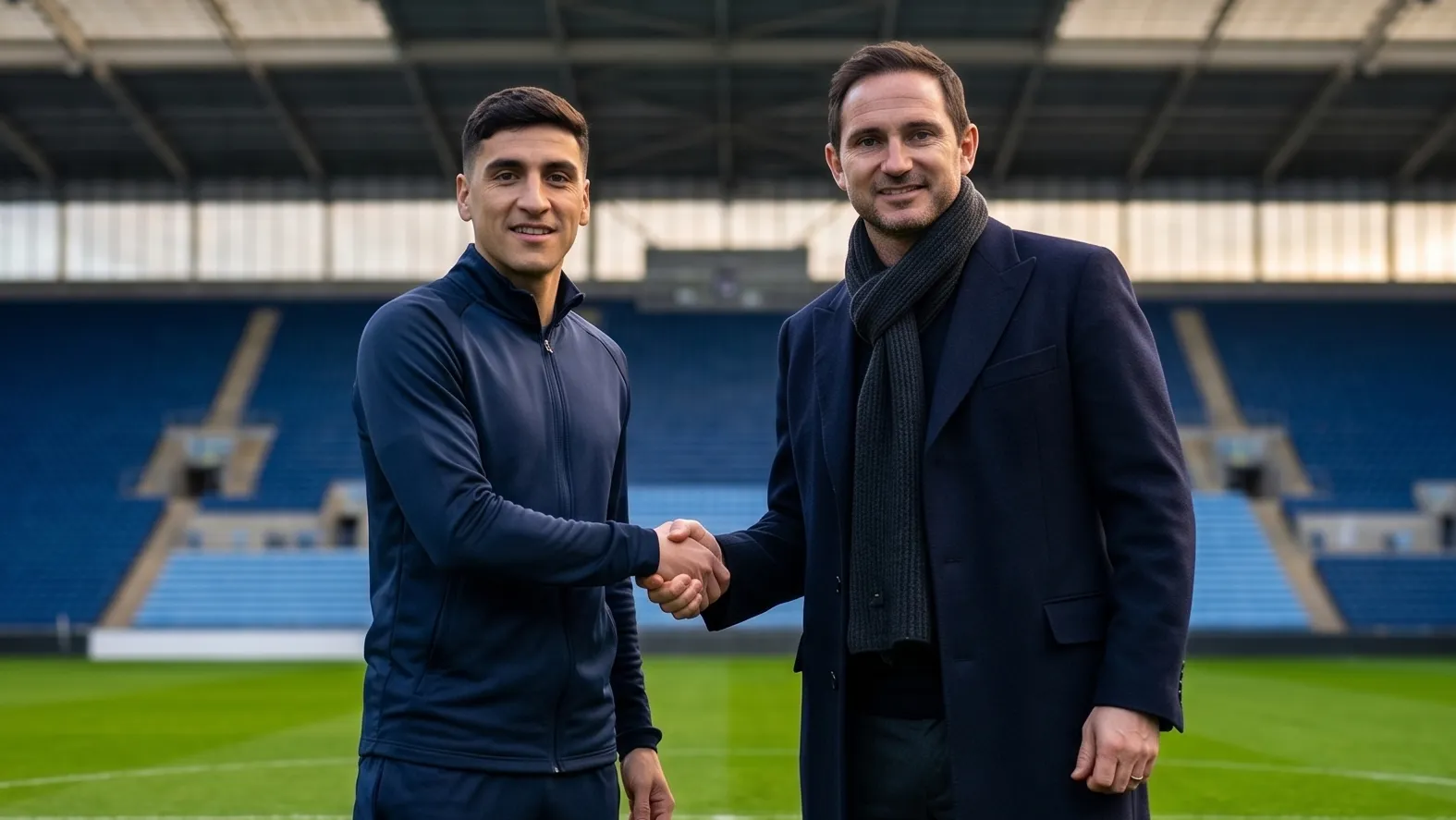 Lampard buscaría el fichaje de Marcelino Núñez de cara a la Premier 2026-27. (Imagen generada con IA / RedGol)