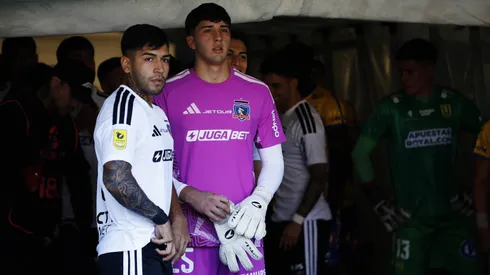Gabriel Maureira junto al capitán que tuvieron los albos ante el Campanil: Diego Ulloa.