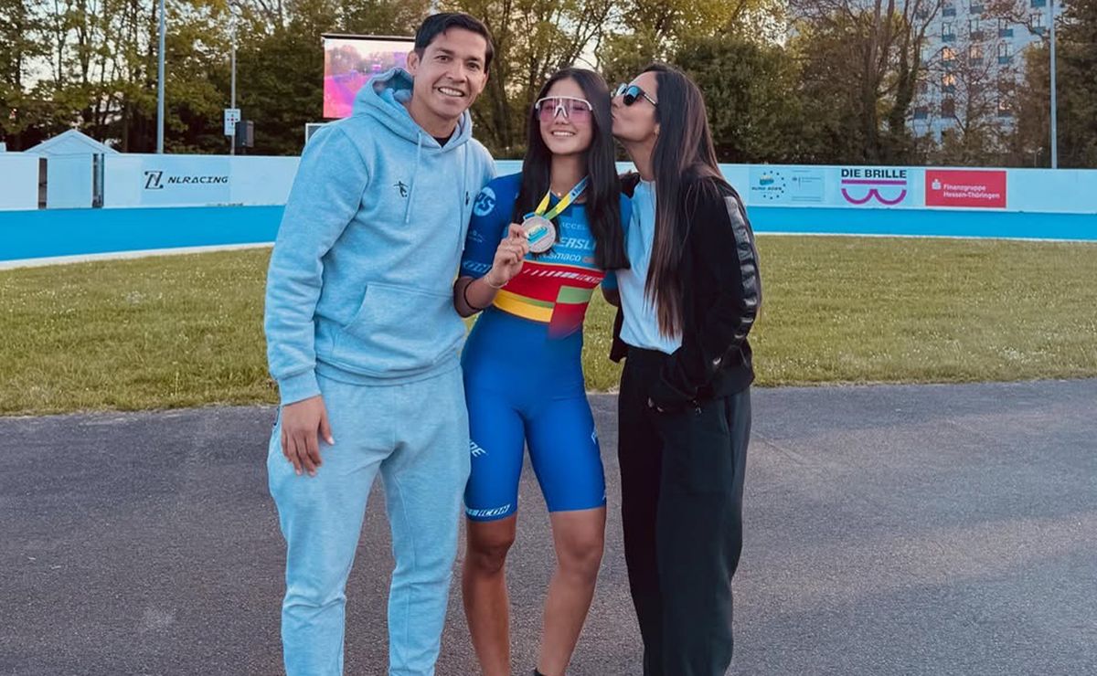 ADN de campeona: hija de Matías Fernández gana tres medallas de patín carrera en Alemania