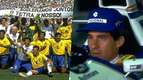Senna, como todo brasileño de bien, vibraba con el fútbol.