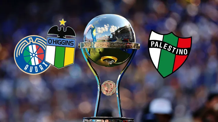 La IA proyecta el futuro de Audax, Palestino y O'Higgins en Sudamericana.