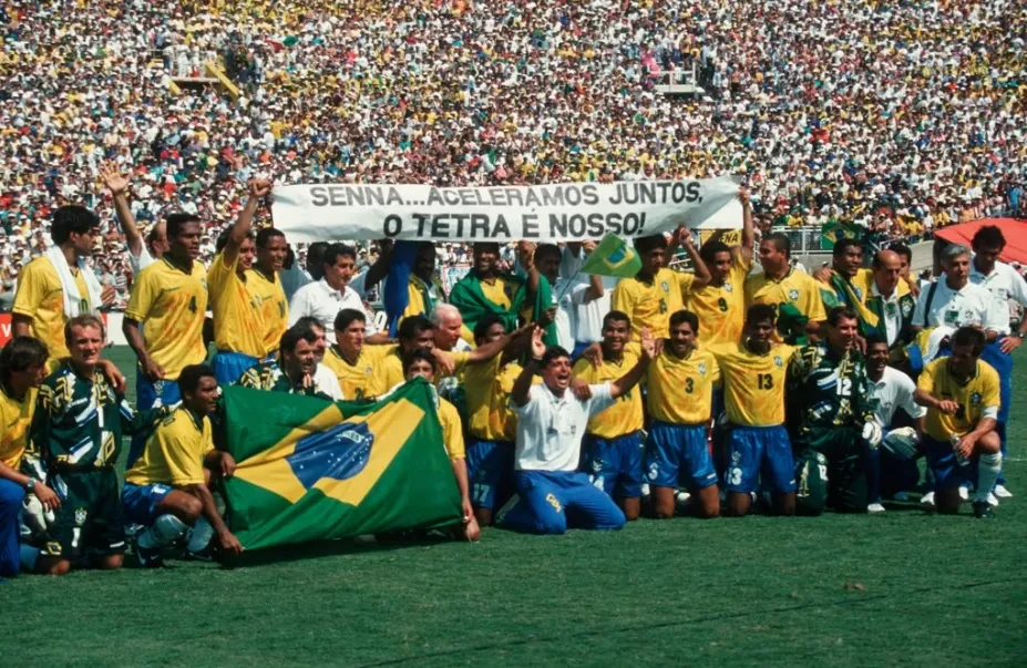 Brasil le dedicó el título de Estados Unidos 1994 a Senna. Imagen: FIFA