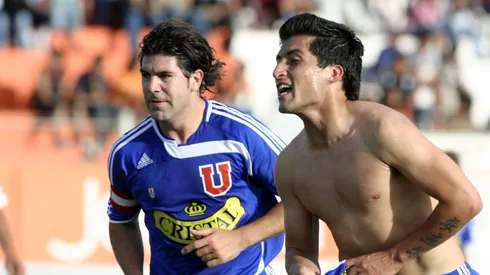 Ángel Rojas celebra junto al Matador Salas.