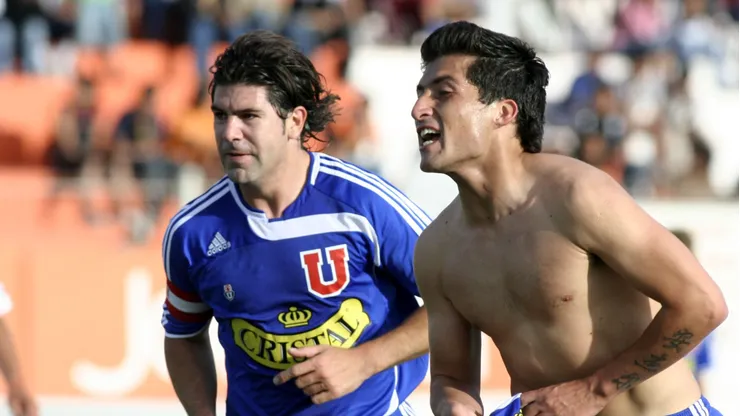 Ángel Rojas celebra junto al Matador Salas.