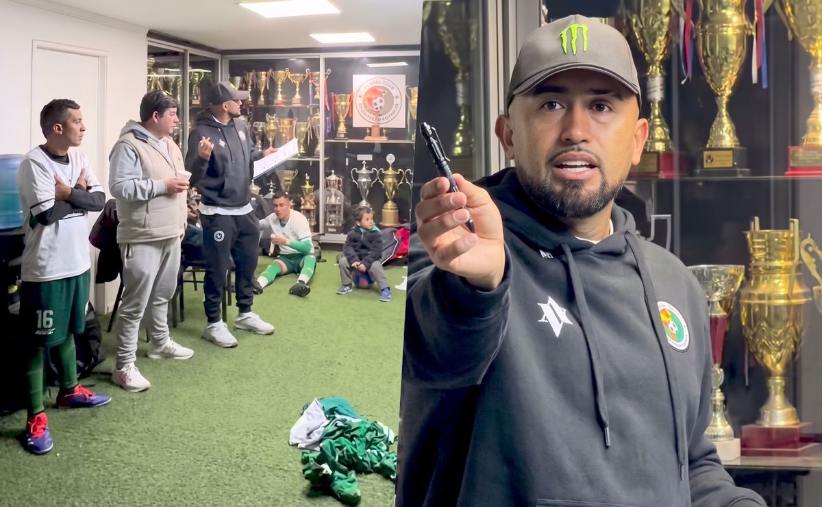 Exige orden a su equipo: Vidal se toma en serio su carrera como DT y sorprende en el Día del Trabajador