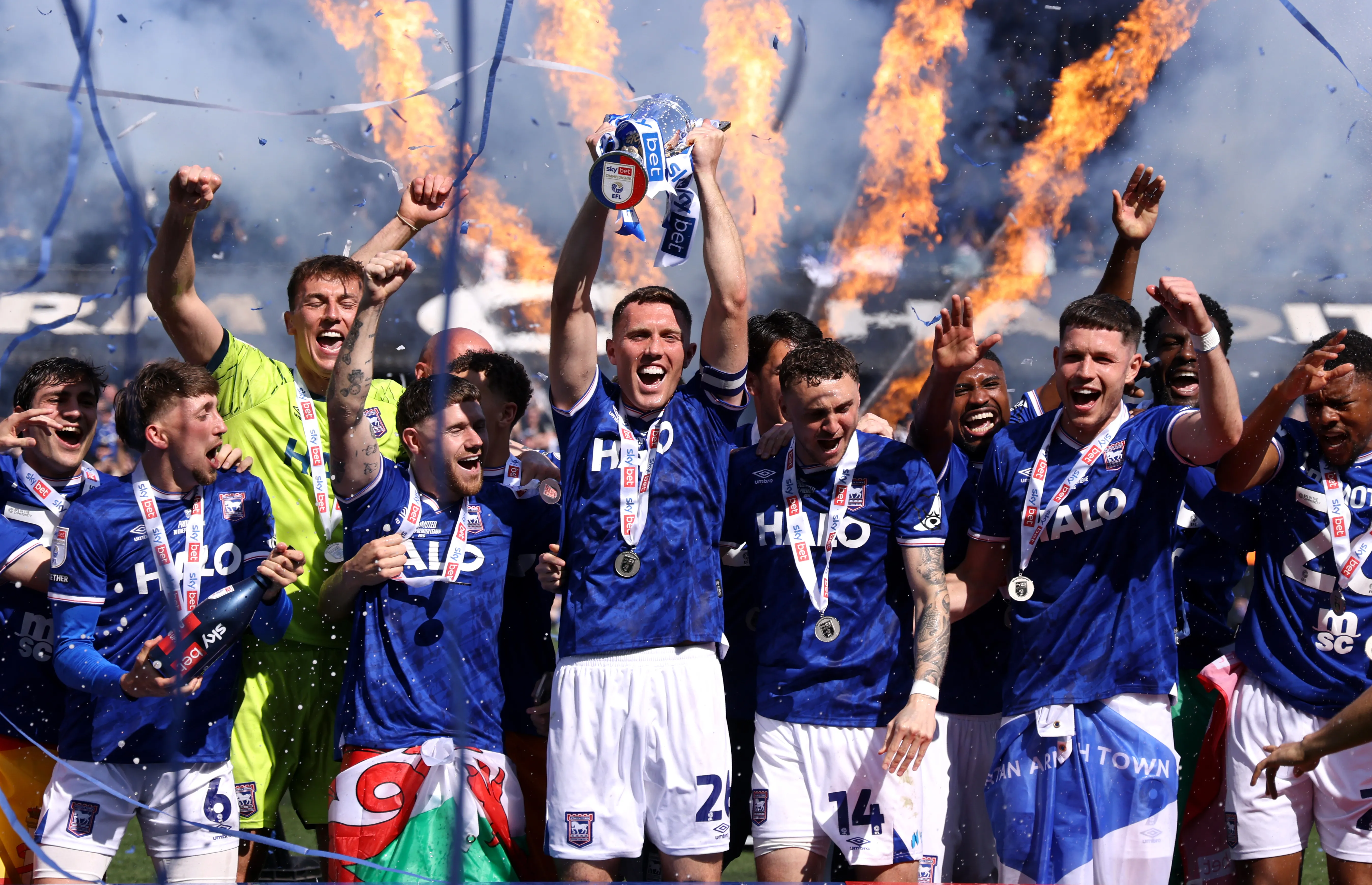 El Ipswich celebró en cancha | Getty Images