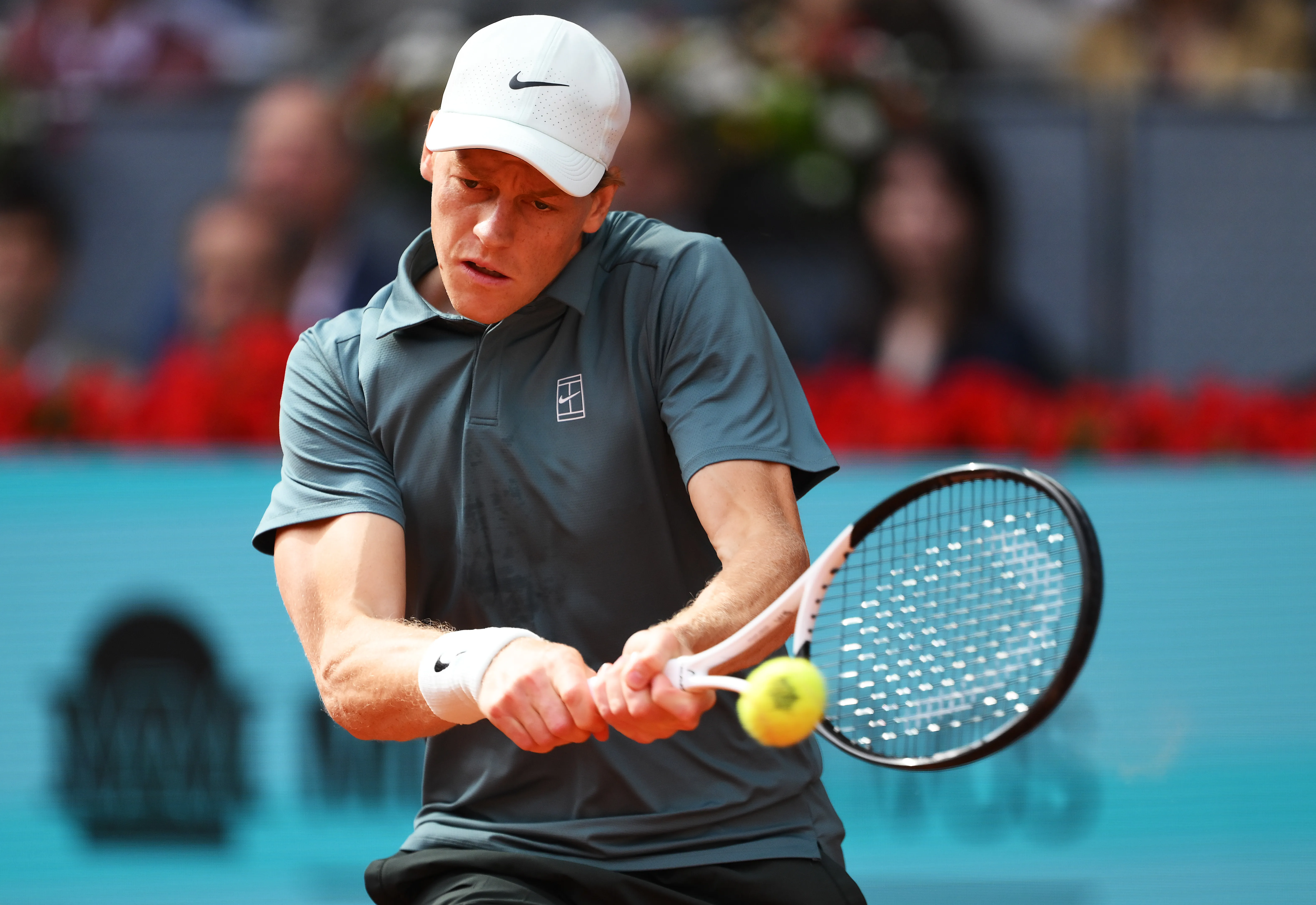 Jannik Sinner ni transpiró para quedarse con el Masters de Madrid (Photo by David Ramos/Getty Images)
