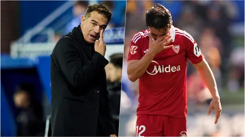 Luis García Plaza fue muy claro con Gabriel Suazo en Sevilla.