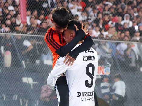 Árbitro "amarga" a Correa y Colo Colo tras emotivo festejo con su hijo