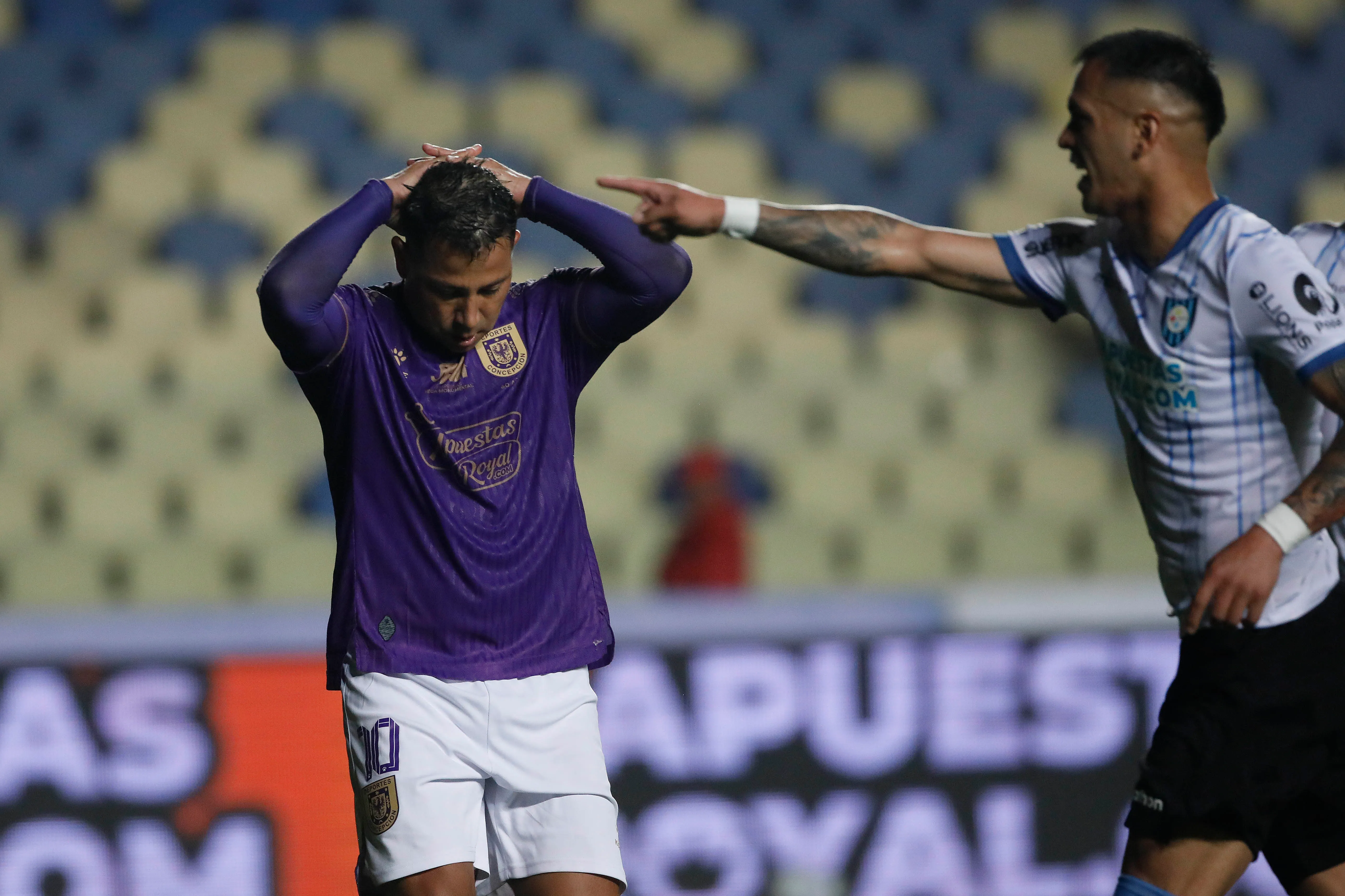 Leonardo Valencia falló un penal para Deportes Concepción. Foto: Marco Vázquez/Photosport