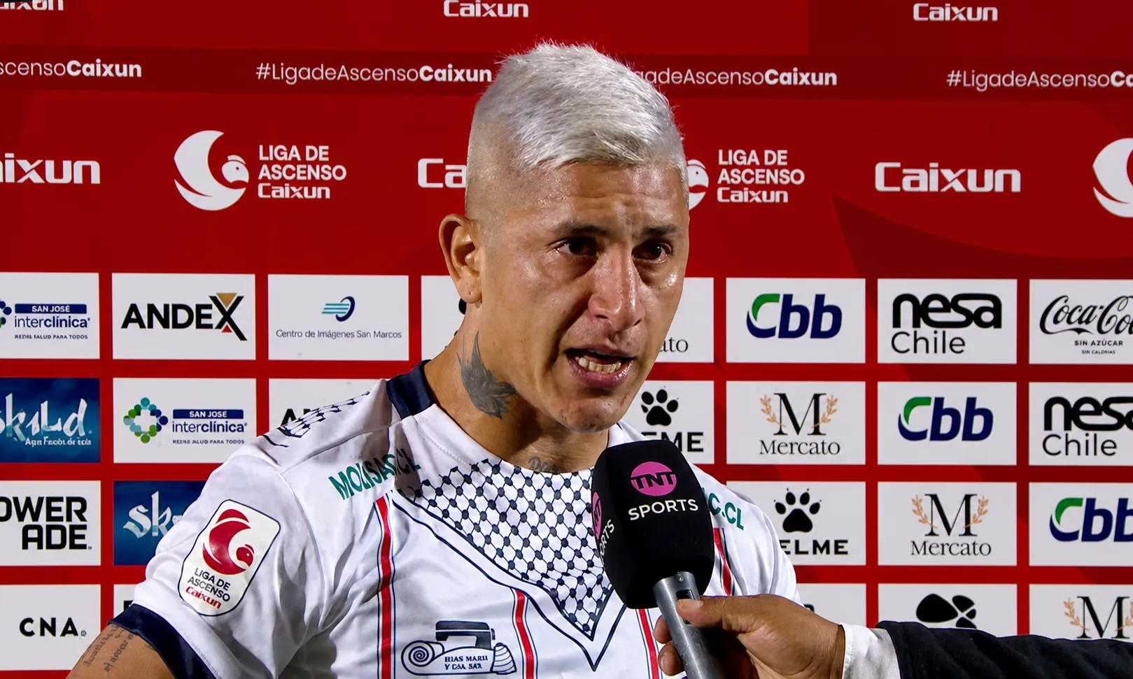 Germán Estigarribia en la entrevista con TNT Sports. (Captura y retoque ChatGPT).