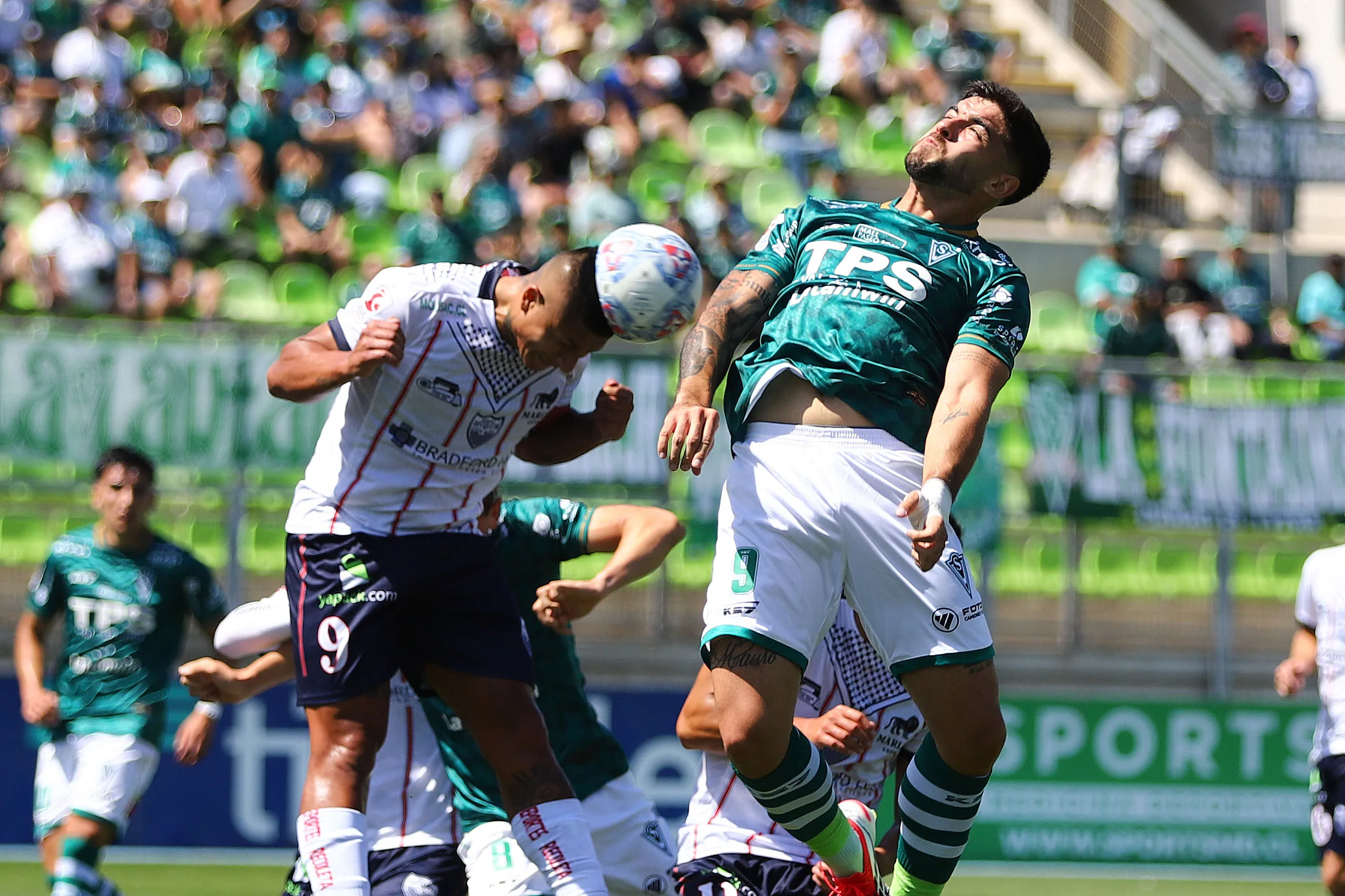 Germán Estigarribia ante Wanderers en la Primera B 2026. (Manuel Lema/Aton Chile).