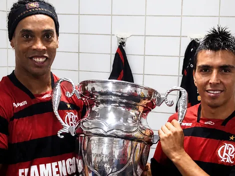 La paleteada de Ronaldinho con Fierro para ir al Mundial 2010