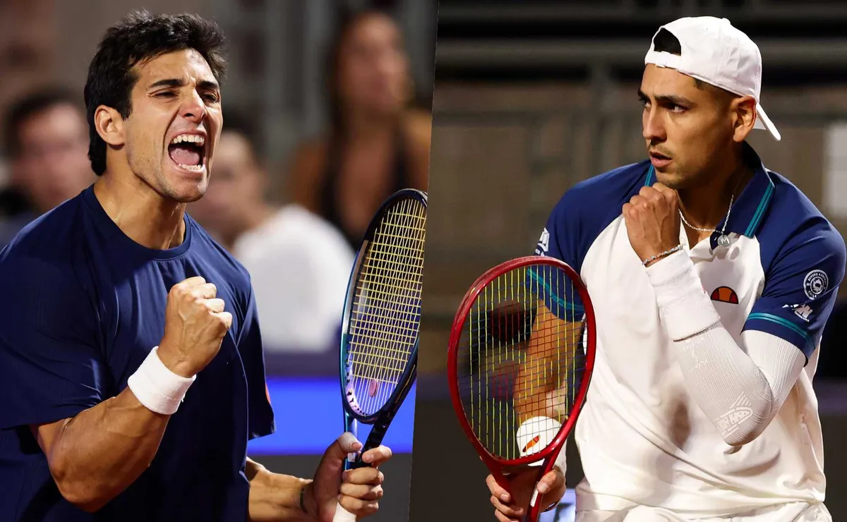 Rivales de Tabilo y Garin en 1° ronda del Masters 1000 de Roma