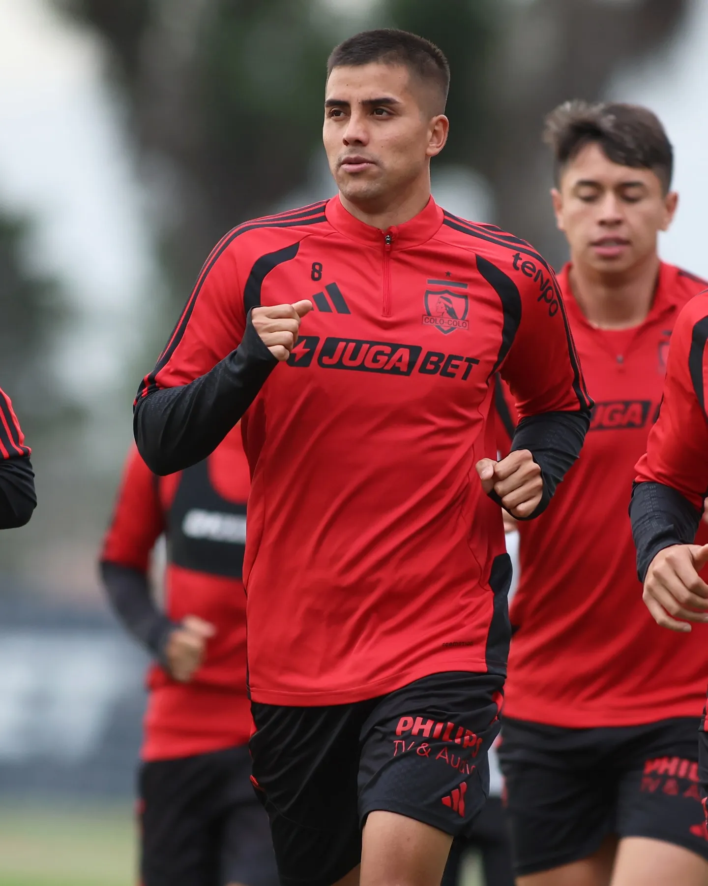 Álvaro Madrid entrenó con total normalidad en Colo Colo. Foto: Colo Colo.