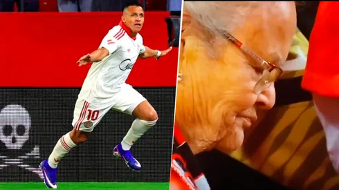 Abuelita se volvió viral por su reacción al gol de Alexis Sánchez