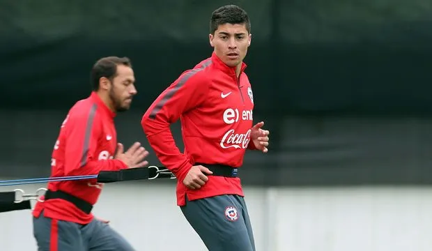 Esteban Carvajal en La Roja en el año 2015. Imagen: Archivo