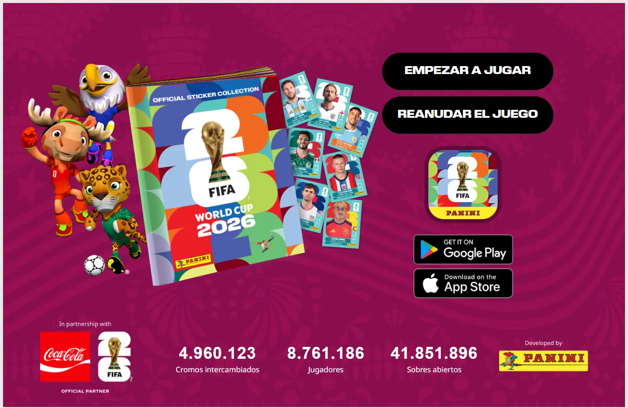 El álbum virtual del Mundial 2026. (Foto: Panini)