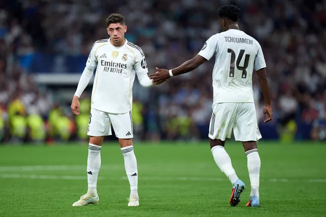 Federico Valverde acusó a Aurélien Tchouaméni de filtran información del Real Madrid a la prensa. | Foto: Getty Images.