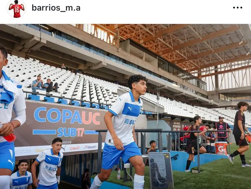 El jugador formado en U Católica vivió emocionante moment.