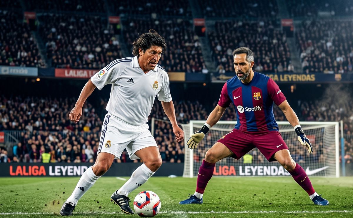 Con Bravo y Zamorano: Así será el esperado Clásico de Leyendas entre Real Madrid y Barcelona