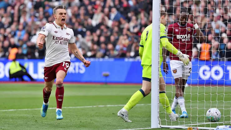 Arsenal vence a West Ham y queda a un paso del título en Premier League.