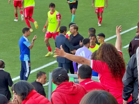 No se vio por TV: Pelea entre cuerpos técnicos de la U y La Calera