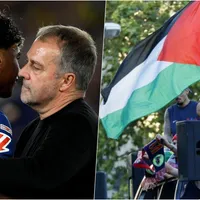 Hansi Flick reta a Lamine Yamal por la bandera de Palestina: "No me gustó"