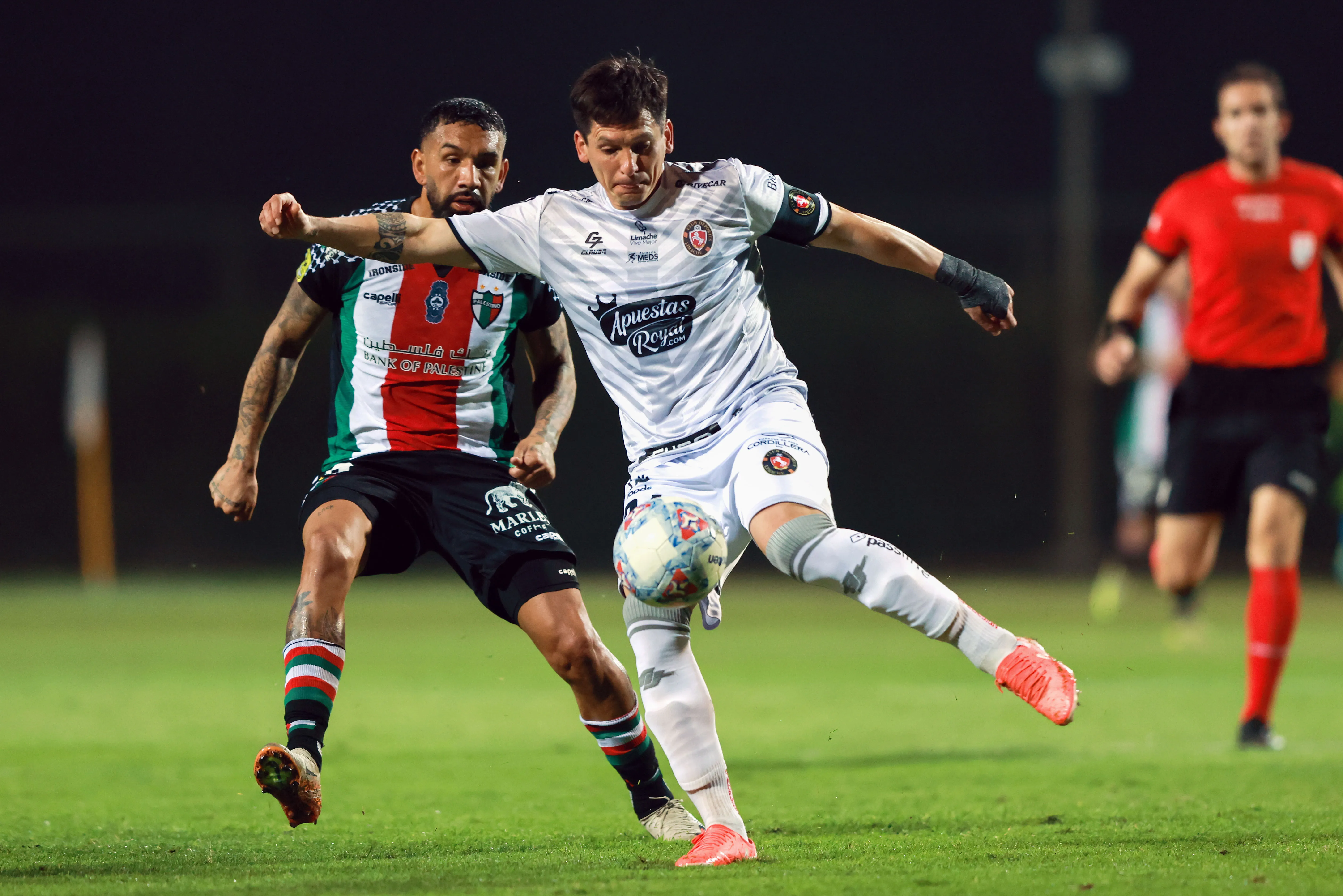 Alfonso Parot ante Palestino fue el capitán del Tomate Mecánico. (Felipe Zanca/Photosport).