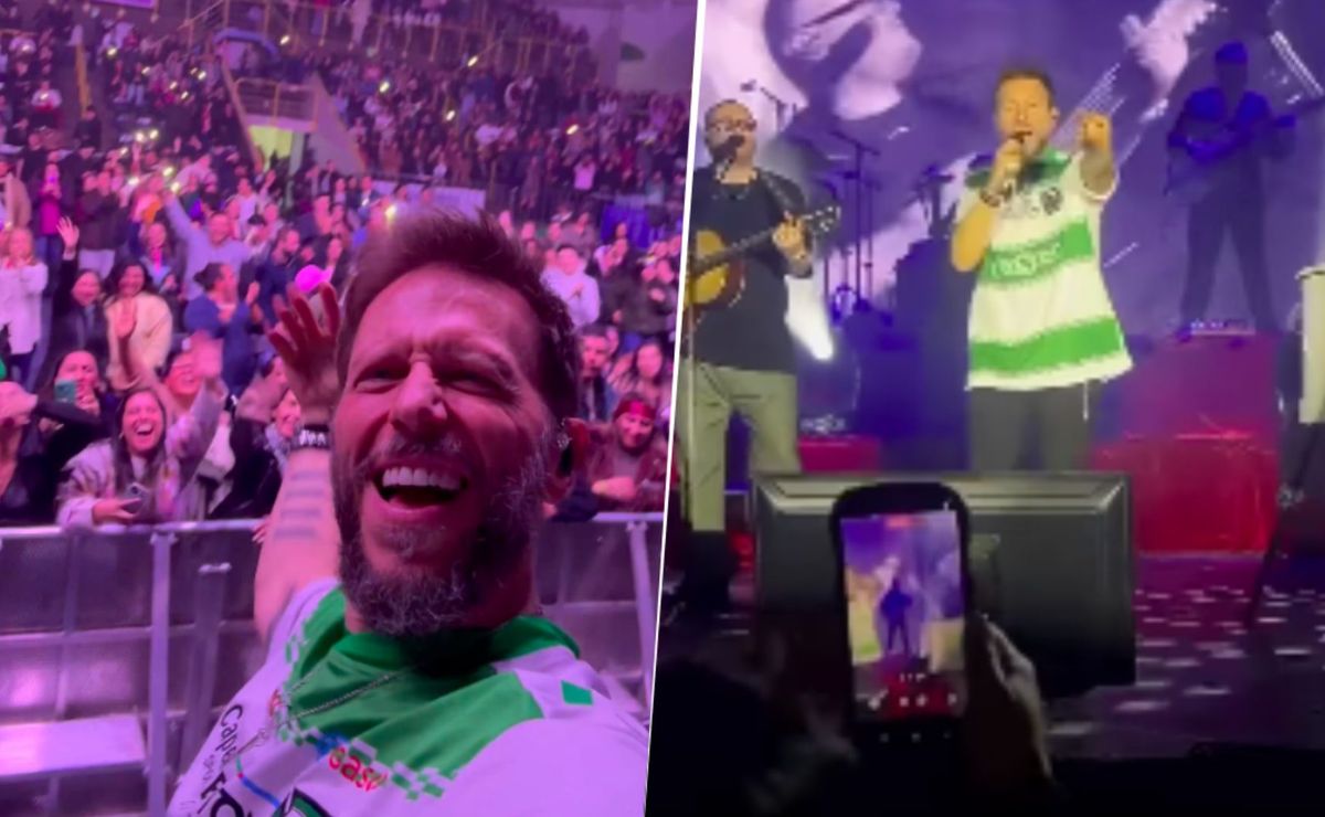 Suma un nuevo hincha: Sin Bandera sorprende en concierto con camiseta de Deportes Temuco