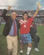 Nelson Acosta junto al Chelo Miranda.