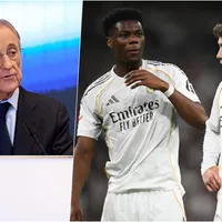 Florentino Pérez rompe el silencio por la pelea de Valverde y Tchouaméni